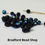 Thumbnail: Glass Faceted Rounded Beads - Black Opaque AB - 3mm