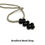 Thumbnail: Beaded Band Pendant Elasticated Necklace Kit - Grey & Black