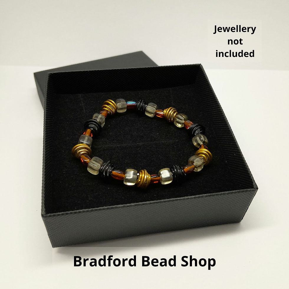 Thumbnail: Gift Box - Earring/Bracelet/Necklace - 8.7cm x 3cm - Black