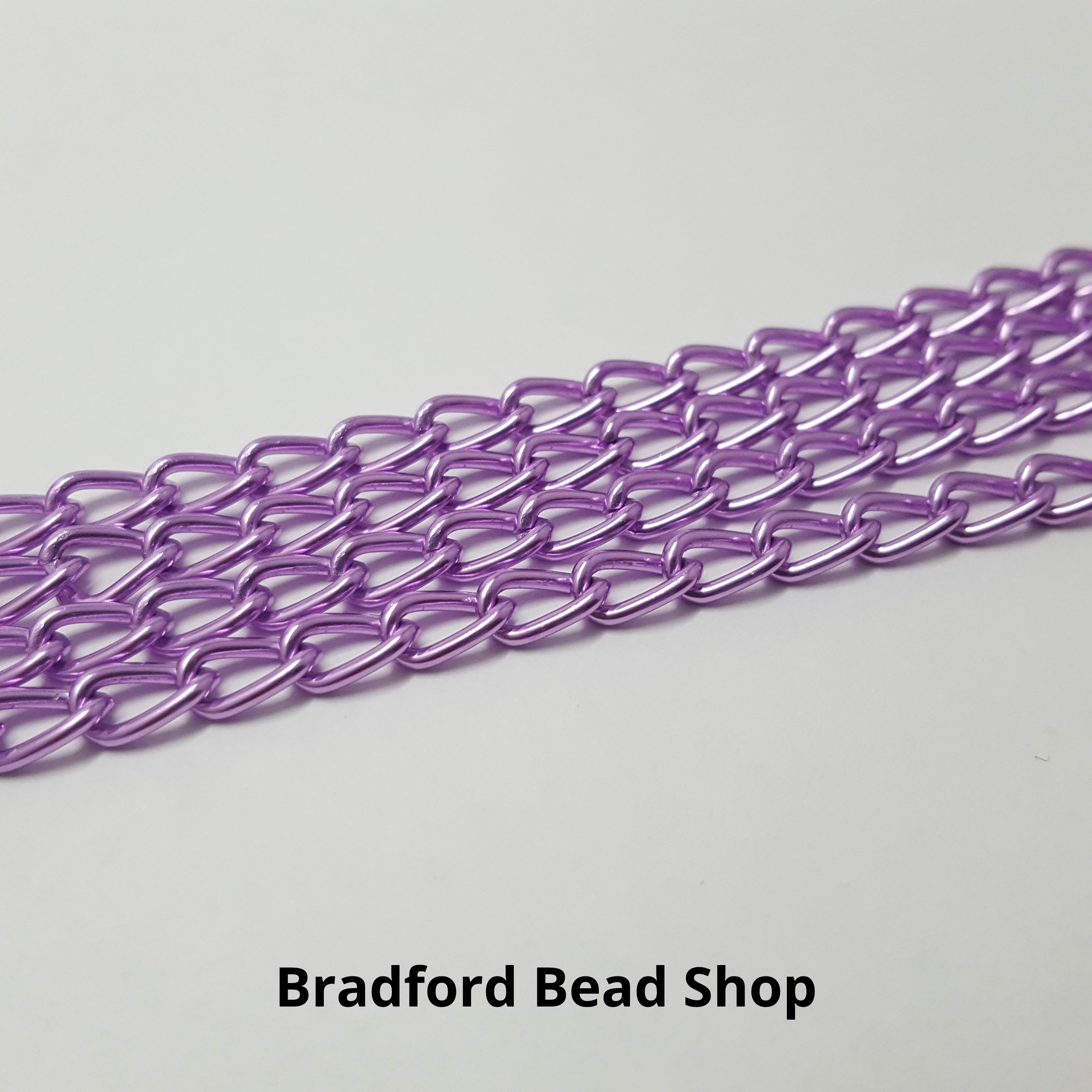 Aluminium Chain -  8mm x 4.7mm - Purple