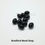 Thumbnail: Glass Bicone Beads - Black Opaque - 8mm x 6mm