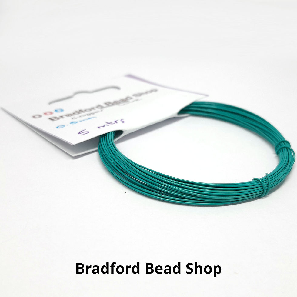 Thumbnail: Copper Craft Wire - Turquoise Matte - 0.5mm