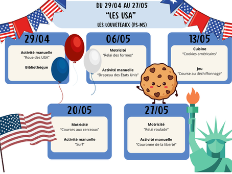 Plannings des mercredis de mai