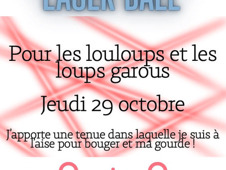 Planning des louloups et loups garous du 26 au 30/10