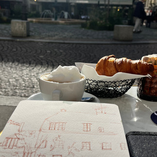 apero croquis dans l'Indre - oser peindre en extérieur