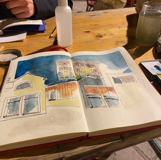 apero croquis dans l'Indre - l'architecture