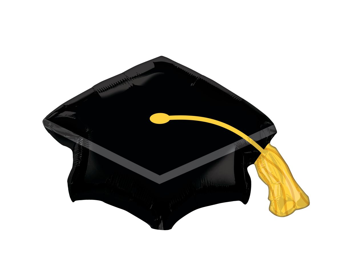 Grad Cap Supershape Balloon, 25 inch