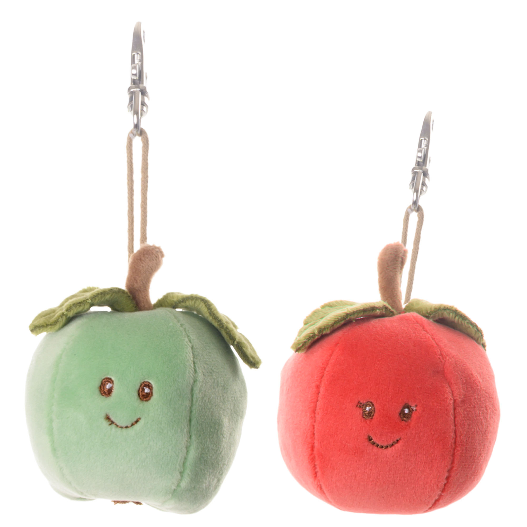 Bukowski Bears - Bag Charm -Apple (Red/Green)