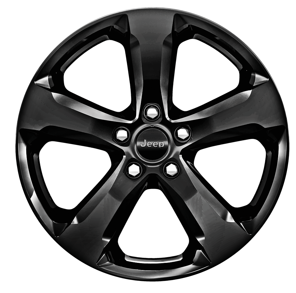 20-inch Gloss Black-painted aluminum wheel