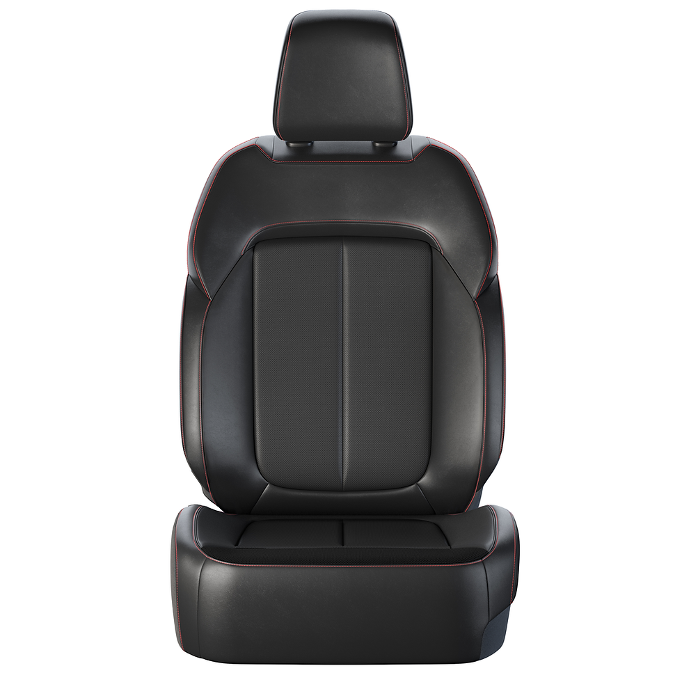 Black seat: Nappa Leather and Axis II Perforated Seats with Red Accent Stitching — Global Black
(Standard)