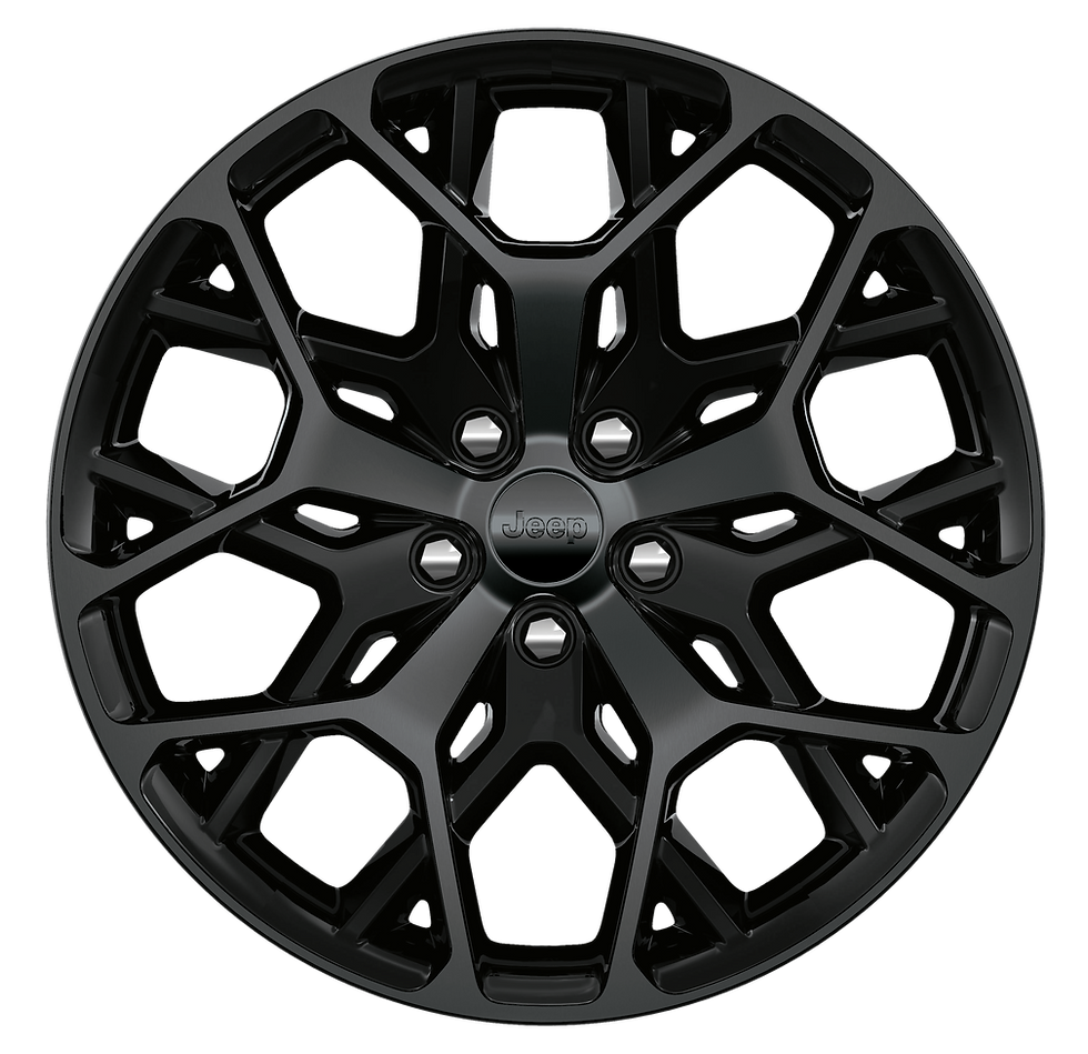 21-inch Black Noise- painted aluminum wheel