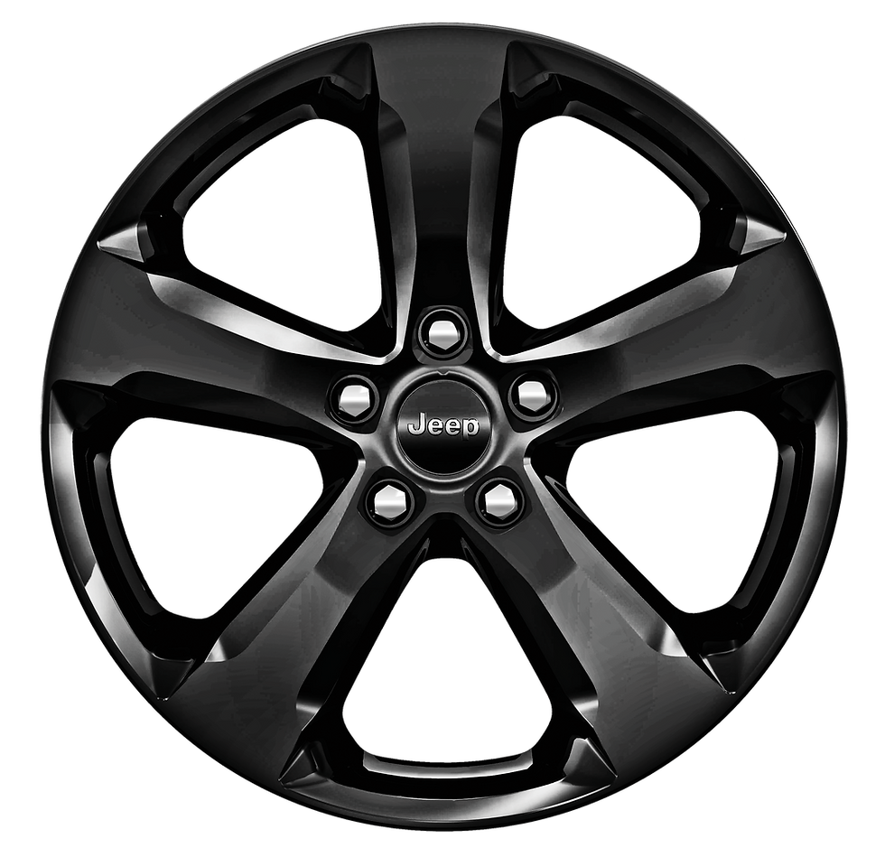 20-inch Gloss Black-painted aluminum wheel