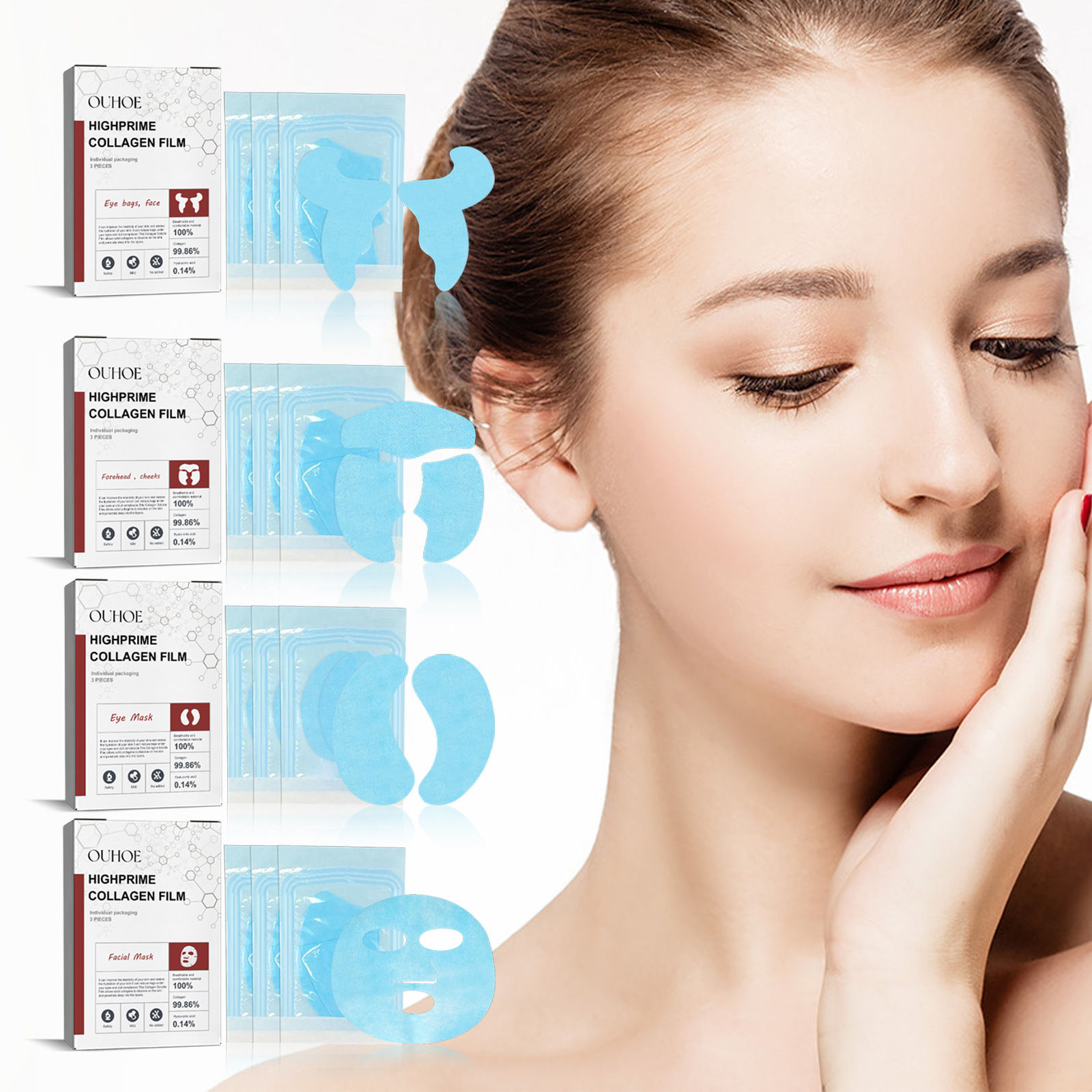 OUHOE Hydrolyzed Collagen Skincare Set for Firm Skin