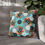 Thumbnail: Colorful Button and Dot Pattern Pillowcase, Decorative Square Pillow Case