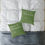 Thumbnail: Inspirational Square Pillow, Green Swirl Design Pillow , Throw Pillow