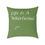 Thumbnail: Inspirational Square Pillow, Green Swirl Design Pillow , Throw Pillow