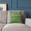 Thumbnail: Inspirational Square Pillow, Green Swirl Design Pillow , Throw Pillow