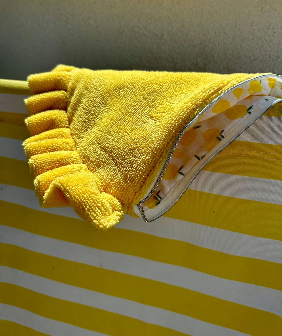 Trousse Capri -collection Néroli - été 2026 - fait main - marque BAM
