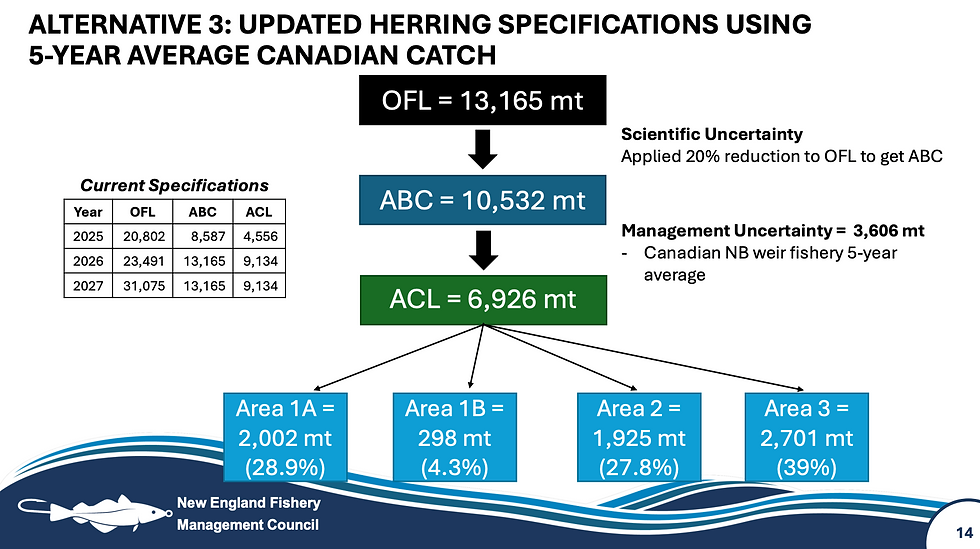 Slide from NEFMC Herring Committee Report Staff Presentation