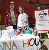 Jenifer Canter with Bruce Pickard at Manna House Mariposa fundraiser at Chocolate Soup