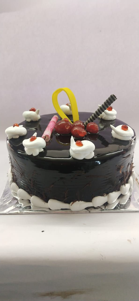 Chocolate Glaze - with cherry topping
