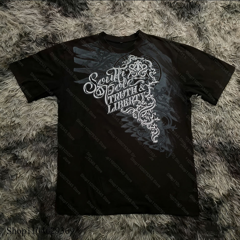 Thumbnail: Y2K Skater Core Cyber Goth Tee