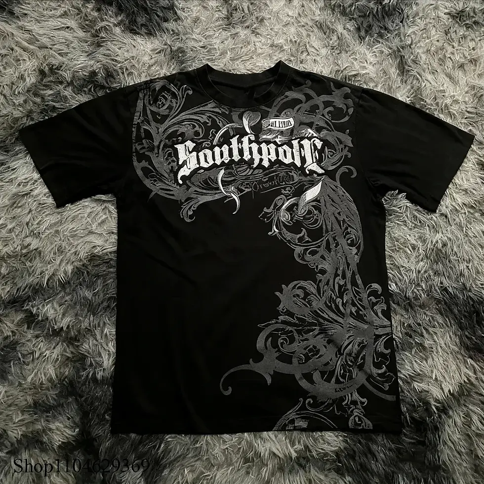 Thumbnail: Y2K Skater Core Cyber Goth Tee