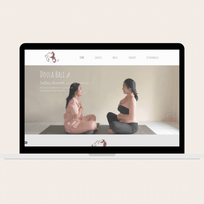 WEBSITE MOCKUP  Doula & Made.gif