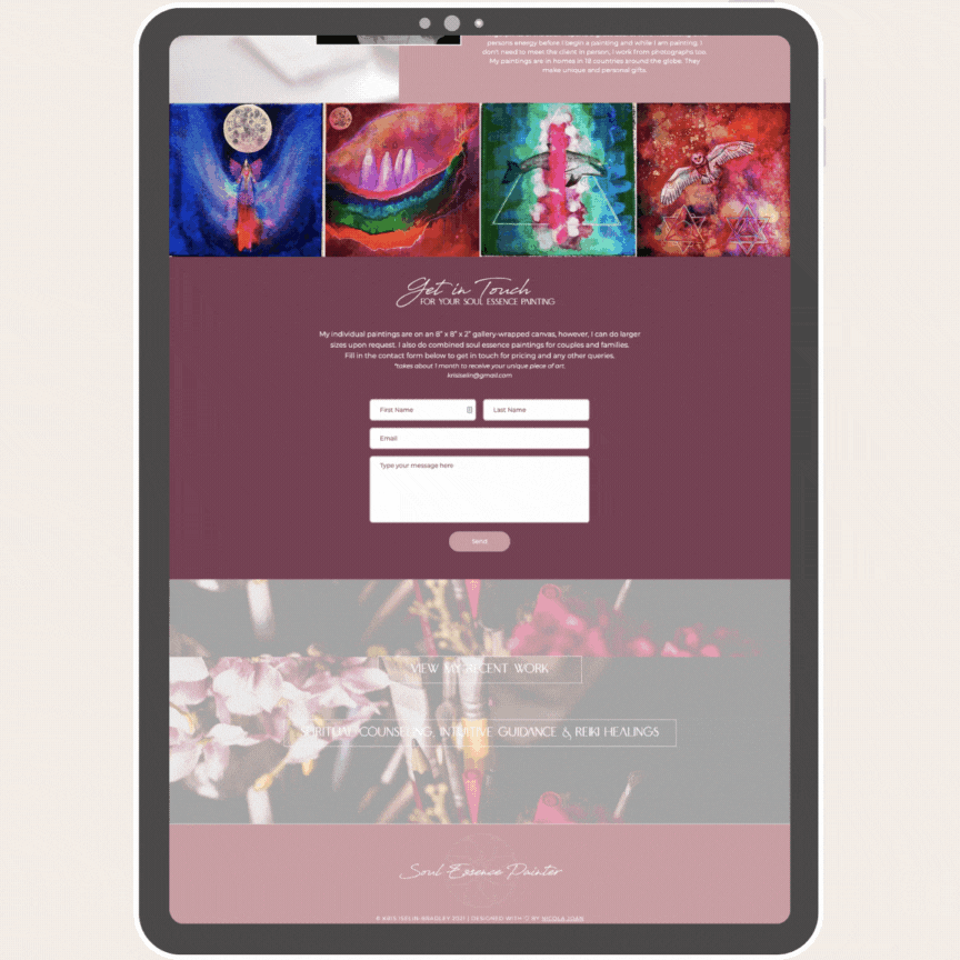 nicola joan studio soul essence painter.gif