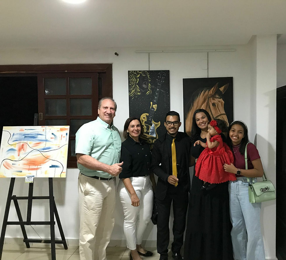 Exposição Quarteto no Salão do hotel Serras de Goiás em Goiânia