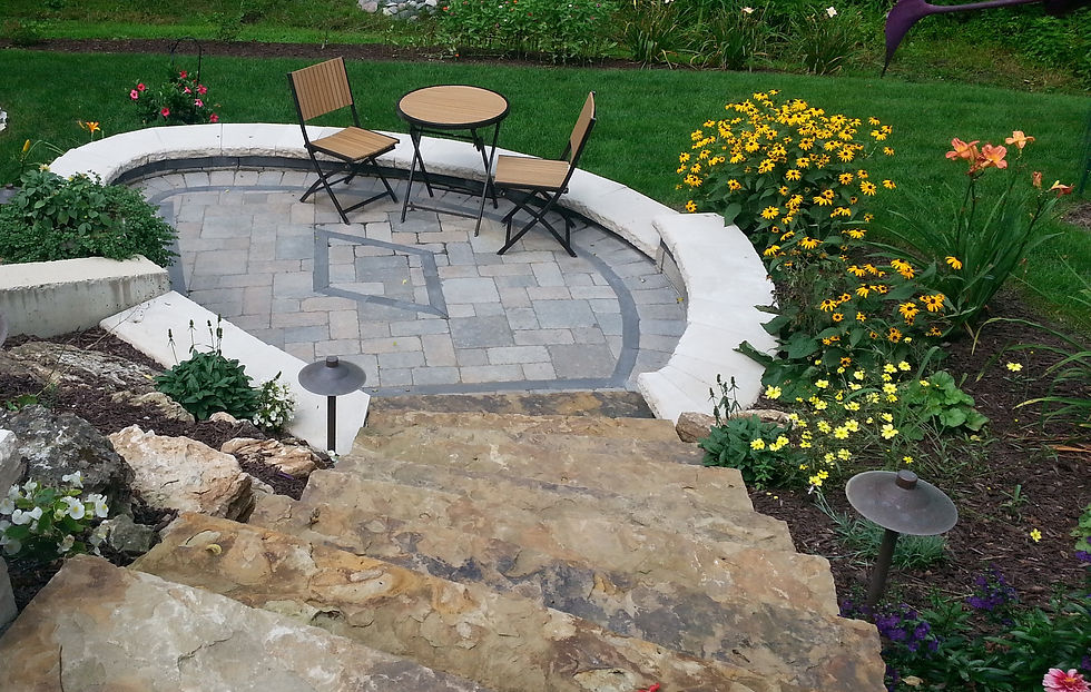 Lower patio