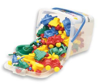 Balde de 30 veiculos diversos 7cm - Ref.001821