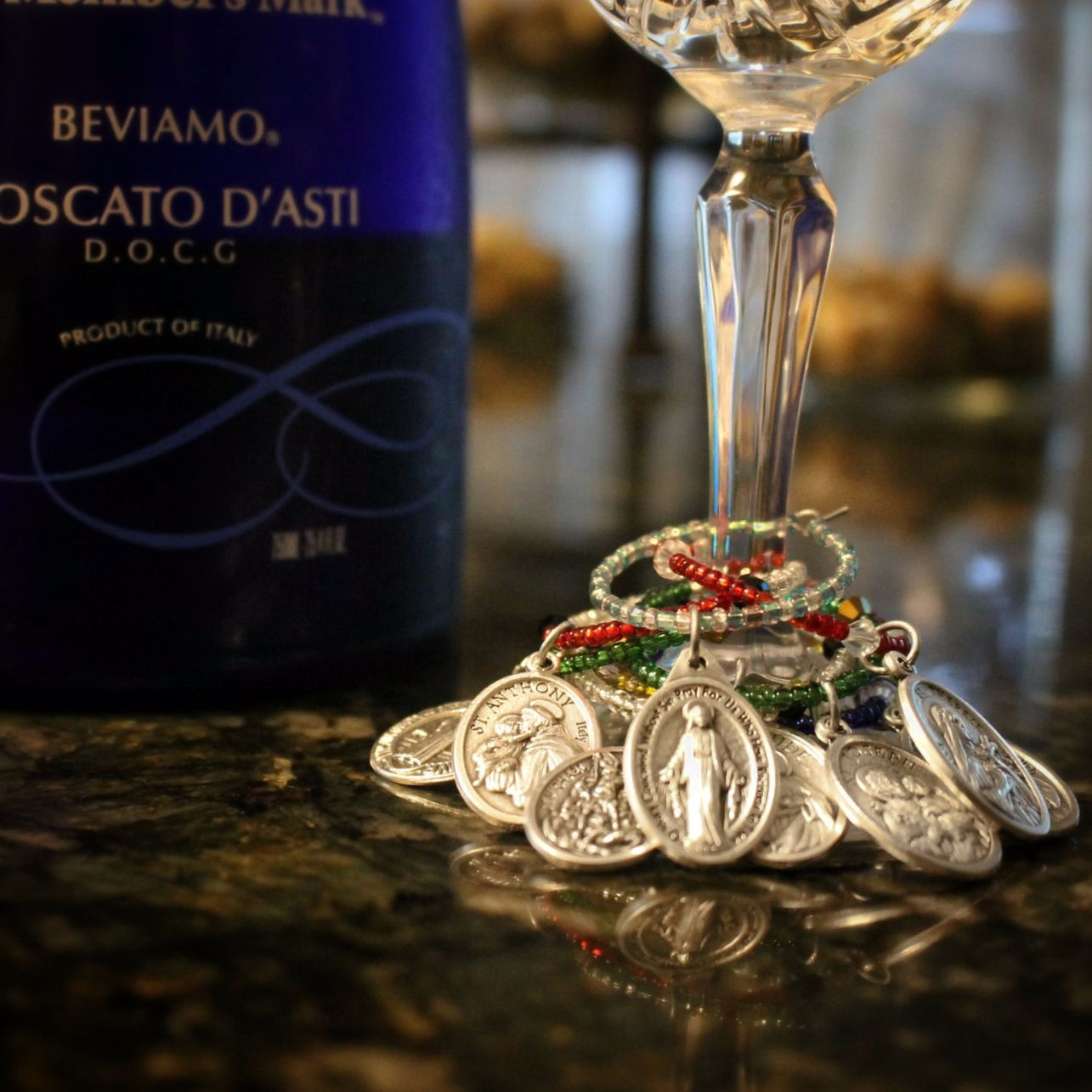 Saint Wine Charms- Set of 4