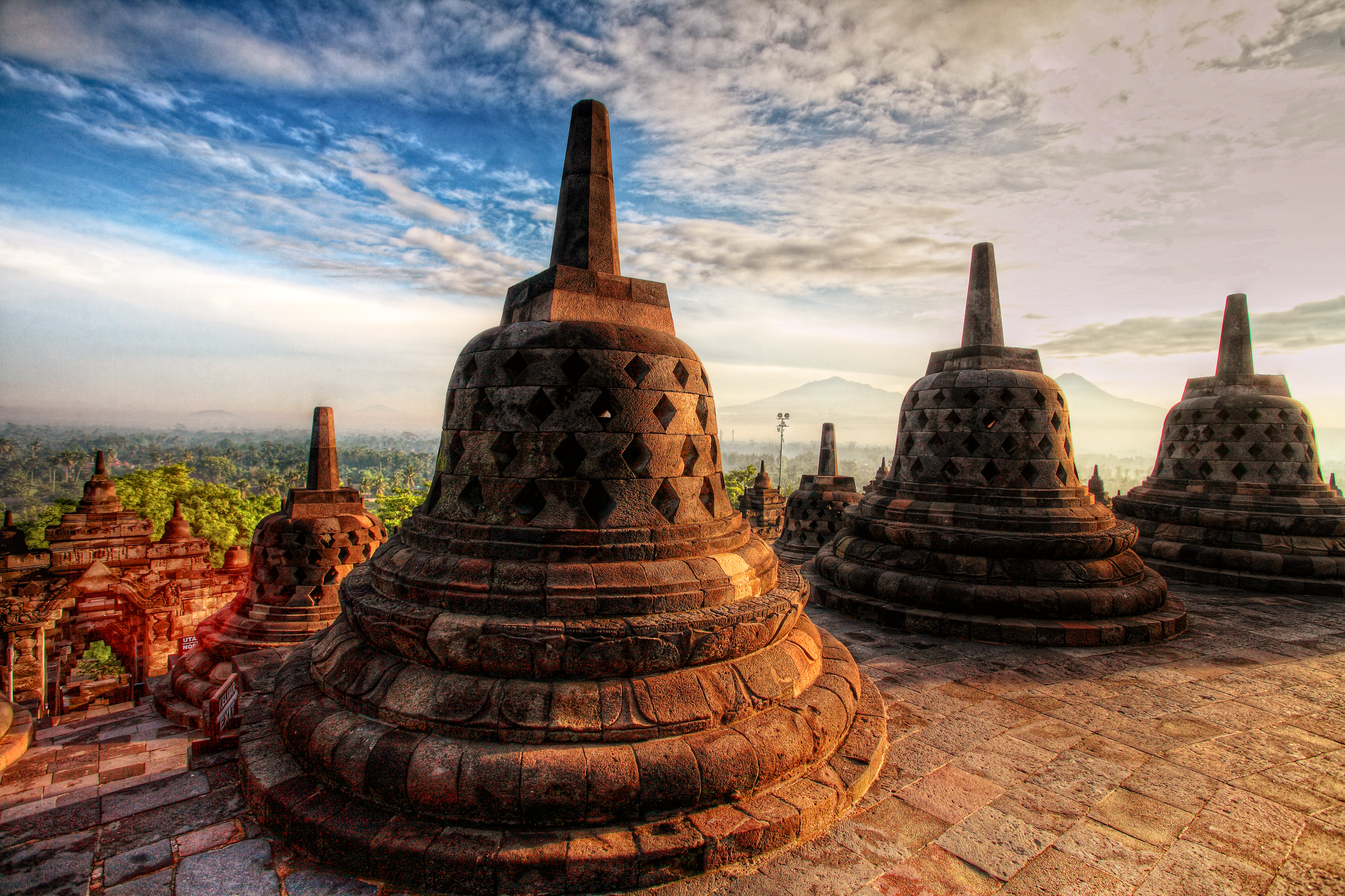 Borobudur at sunset