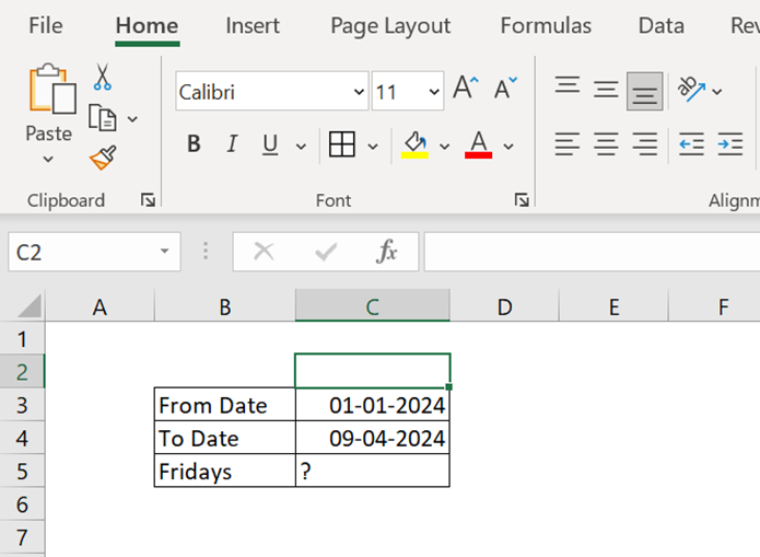 Method To Count A Specific Day Of The Week Between Two Dates method-to-count-a-specific-day-of-the-week-between-two-dates