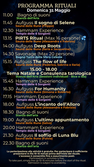 Domenica 31 Maggio