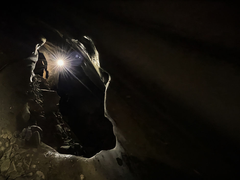 Ice caving