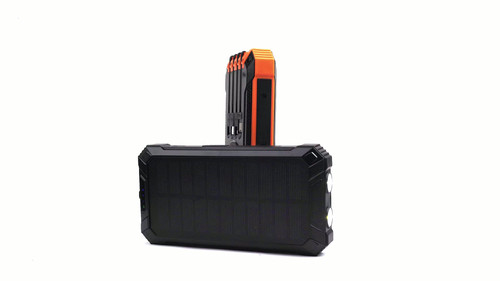 20000mAh Outdoor Solar Power Bank with Built-in 4 Cables | Sungale