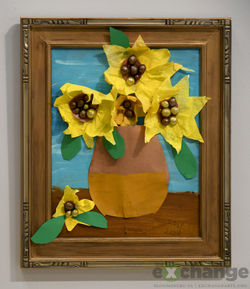 Rosie B -- Sunflowers (after V Van Gogh)