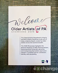 "The Bouquet of Us", Nazareth Memory Center Art Cart group project, Older Artists of PA Showcase 2026, Harrisburg, State Capitol, PA Department of Aging, Pennsylvania Creative Industries