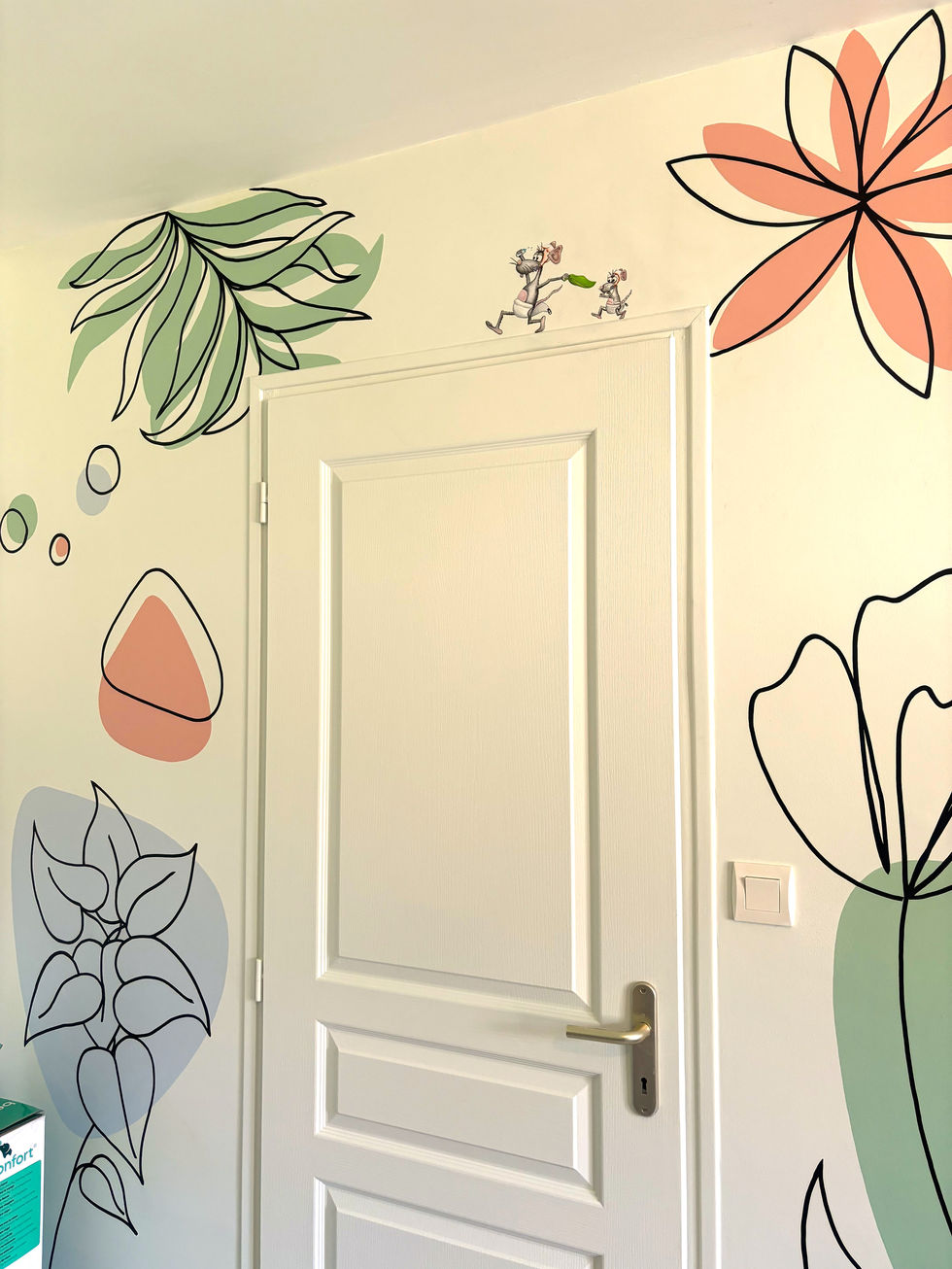 Chambre bébé florale