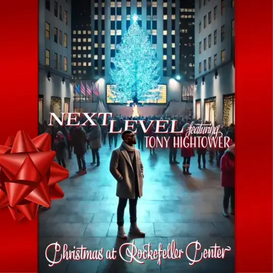 divulgação da música Christmas at Rockefeller Center do artista Next Level com participação de Tony Hightower