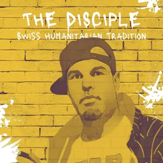 imagem de divulgação da musica Swiss Humanitarian Tradition do artista The Disciple