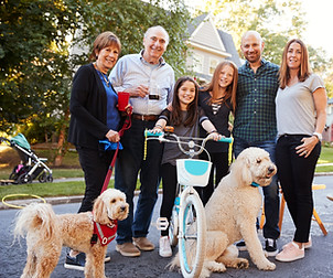 Happy Family with Pets