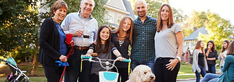 Happy Family with Pets