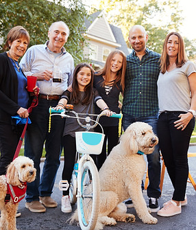 Happy Family with Pets