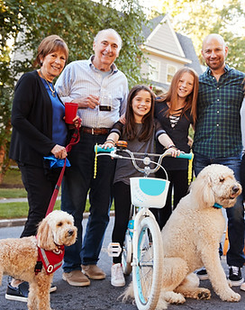 Happy Family with Pets
