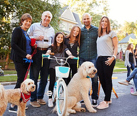 Happy Family with Pets