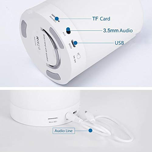 Thumbnail: Wireless Portable Bluetooth Speaker with Touch LED Mood Lamp