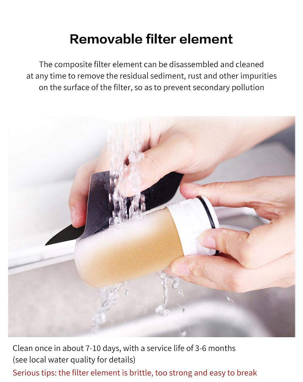 Thumbnail: Faucet/Tap Water Filter/Purifier for Kitchen & Bathroom